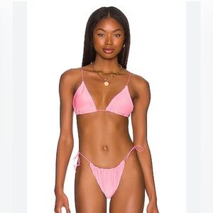 It’s now cool pink bikini set